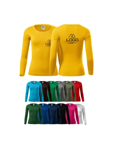 Long Sleeve Damski z – Własnym Haftem logo Nadrukiem