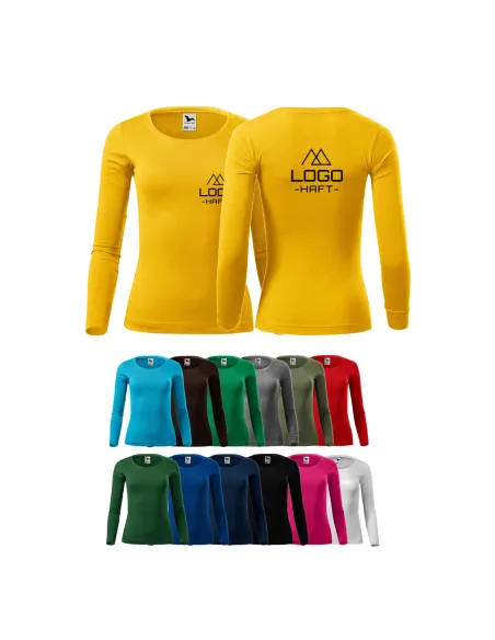 Long Sleeve Damski z – Własnym Haftem logo Nadrukiem