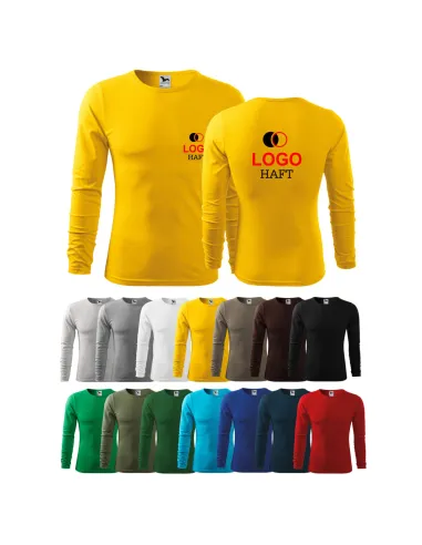 Koszulka Męska Własnym Haftem Nadrukiem logo na Prezent