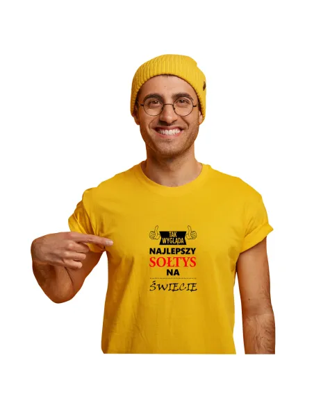 Koszulka z Nadrukiem Prezent Najlepszy Sołtys na Zamówienie