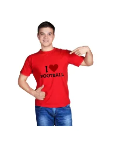 Koszulka z Nadrukiem Prezent i Love Football Personalizowany