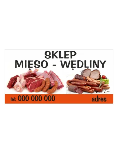 Baner Reklamowy Gotowe Wzory Banerów Sklep Mięso Wędliny
