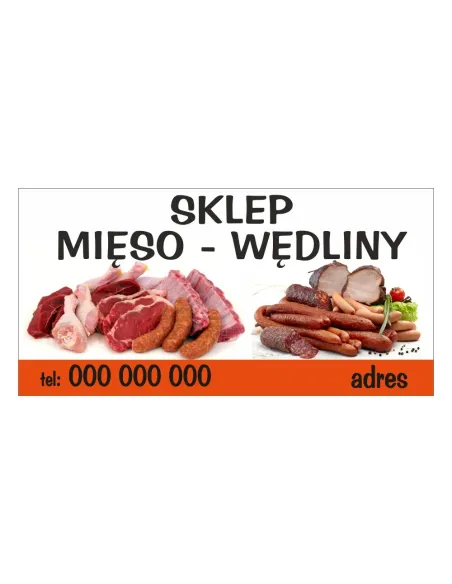 Baner Reklamowy Gotowe Wzory Banerów Sklep Mięso Wędliny