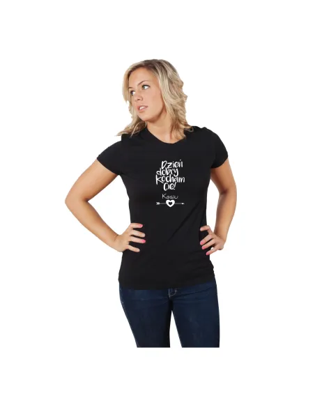 Koszulka z Imieniem Dzień Dobry Kocham Cię Personalizowany