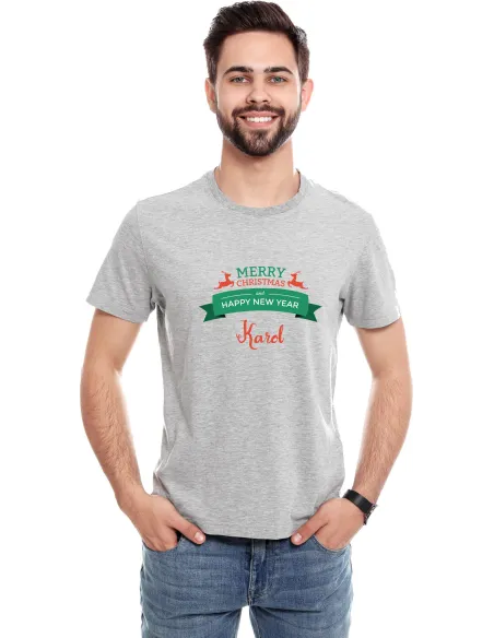 Koszulka z Imieniem Prezent Merry Christmas Personalizowany