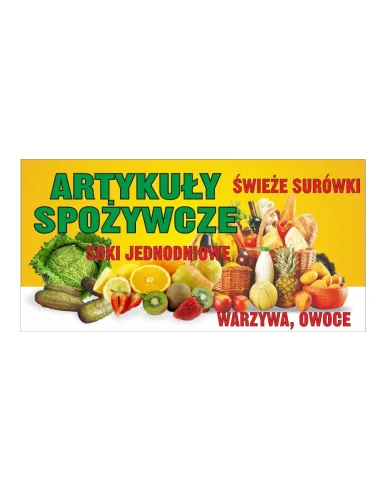 Baner Reklamowy Gotowe Wzory Banerów Artykuły Spożywcze