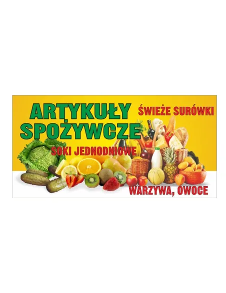 Baner Reklamowy Gotowe Wzory Banerów Artykuły Spożywcze
