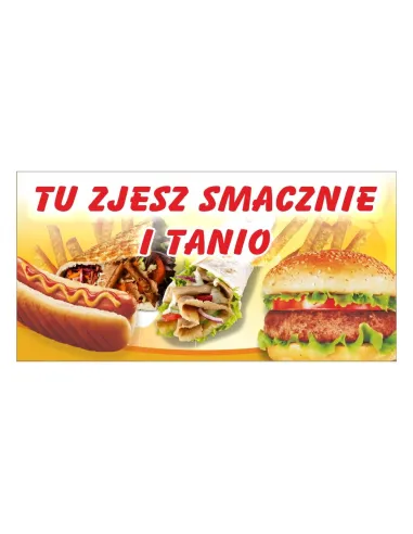 Baner Reklamowy Gotowe Wzory Banerów – Tu Zjesz Smacznie