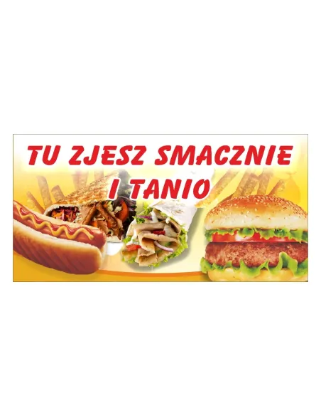 Baner Reklamowy Gotowe Wzory Banerów – Tu Zjesz Smacznie