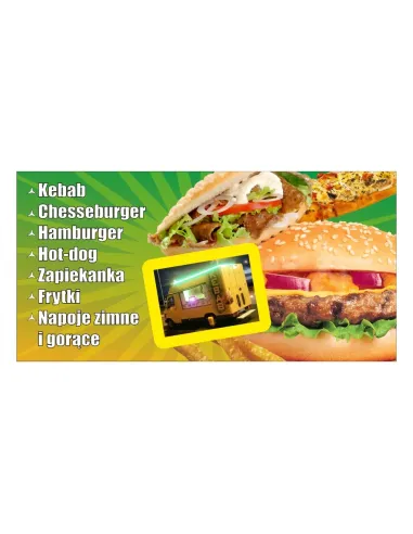 Baner Reklamowy Gotowe Wzory Banerów Kebab Chesseburger