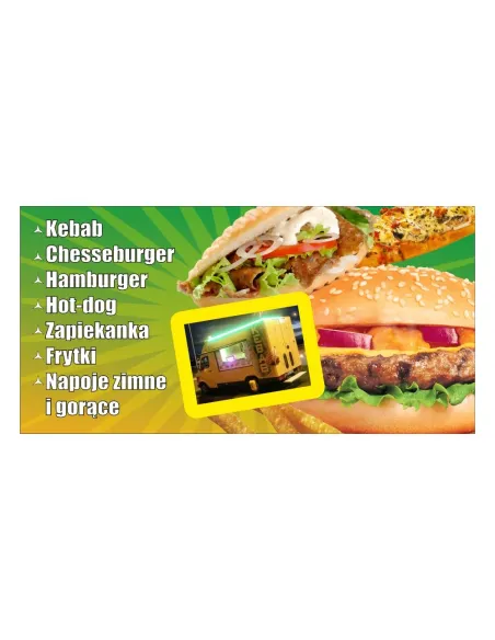 Baner Reklamowy Gotowe Wzory Banerów Kebab Chesseburger