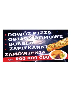Baner – Dowóz Pizza Obiady Domowe Burger Gotowy Projekt
