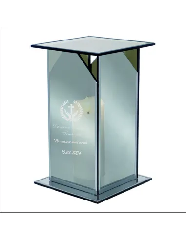 Ekskluzywny Lustrzany Szklany Znicz Personalizowany