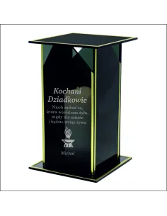 Ekskluzywny Znicz z Lustrzanym Szkłem Personalizowany