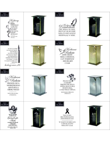 Ekskluzywny Znicz z Lustrzanym – Szkłem Personalizowany