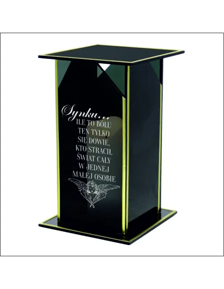 Ekskluzywny Znicz z Lustrzanym Personalizowany z Grawerem