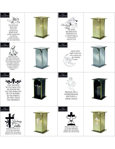 Ekskluzywny Znicz z Lustrzanym Personalizowany z Grawerem