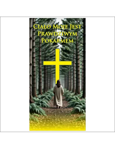 Banery Dekoracja do Ołtarza Kościoła Boże Ciało Jezu Ufam