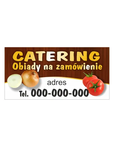 Baner Reklamowy Gotowe Wzory Banerów – Catering z Nadrukiem