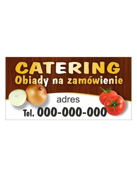 Baner Reklamowy Gotowe Wzory Banerów – Catering z Nadrukiem