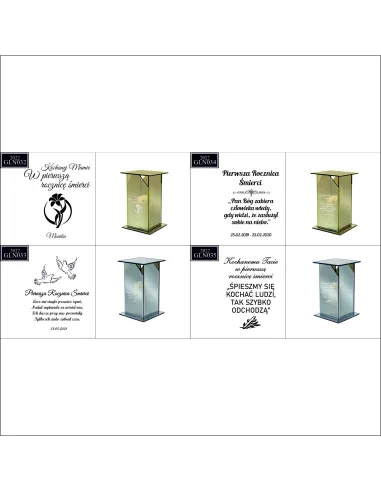 Ekskluzywny Znicz z Lustrzanym Personalizowany z Grawerem