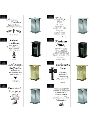 Ekskluzywny Znicz z Lustrzanym Szkłem Personalizowany