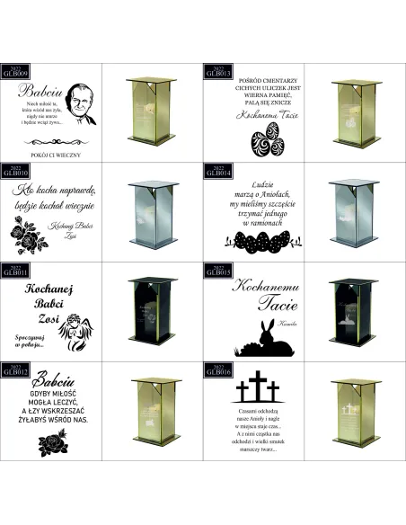 Ekskluzywny Znicz z Lustrzanym – Szkłem Personalizowany