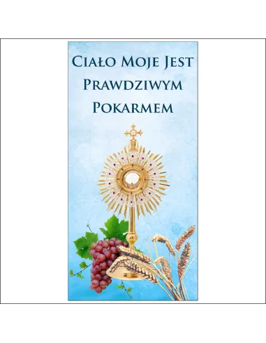 Baner Personalizowany Boże Ciało Piękna Dekoracja Ołtarza