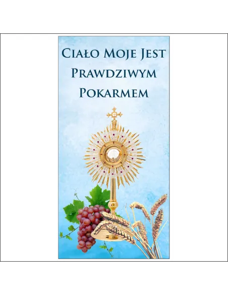 Baner Personalizowany Boże Ciało Piękna Dekoracja Ołtarza