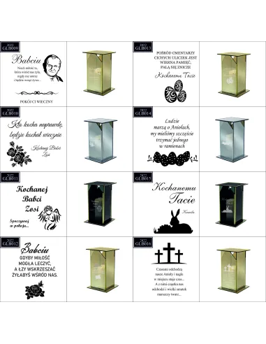 Ekskluzywny Znicz z Lustrzanym Personalizowany z Grawerem