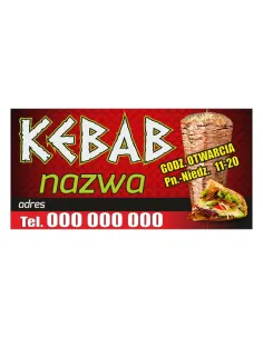 Baner Reklamowy Gotowe Wzory Banerów Kebab Personalizowany
