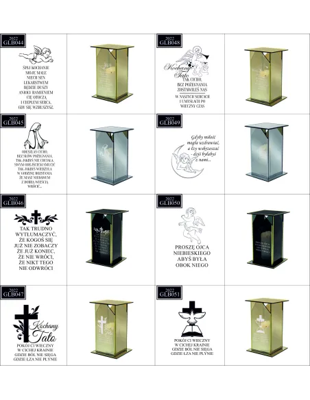 Ekskluzywny Znicz z Lustrzanym Szkłem Personalizowany