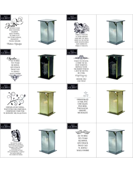 Ekskluzywny Znicz z Lustrzanym – Szkłem Personalizowany