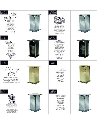 Ekskluzywny Znicz z Lustrzanym Szkłem Personalizowany