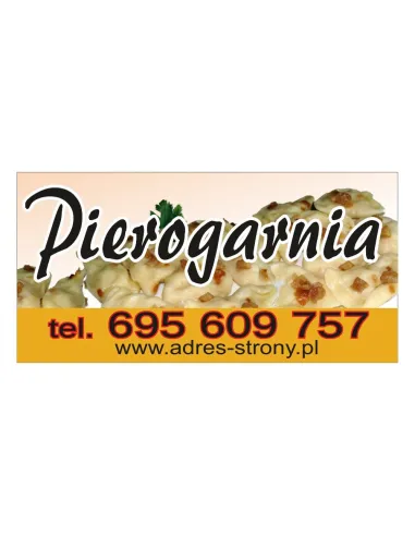 Baner Reklamowy Gotowe Wzory Banerów – Pierogarnia
