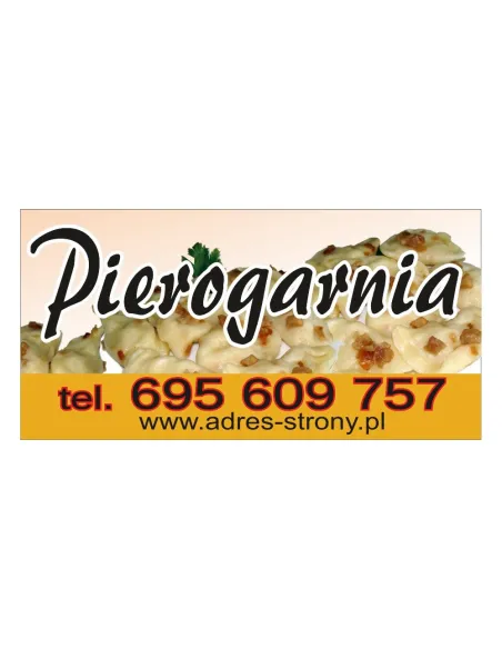Baner Reklamowy Gotowe Wzory Banerów – Pierogarnia