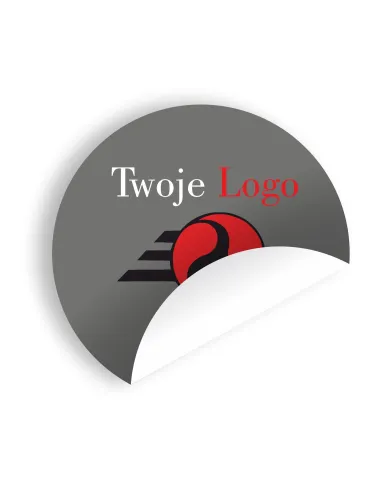 Naklejki z Twoim logo Etykiety Wlepki Okrągłe Nadruk