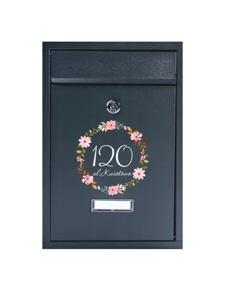 Metalowa Skrzynka na Listy Pocztowa Twój Adres Nadruk UV