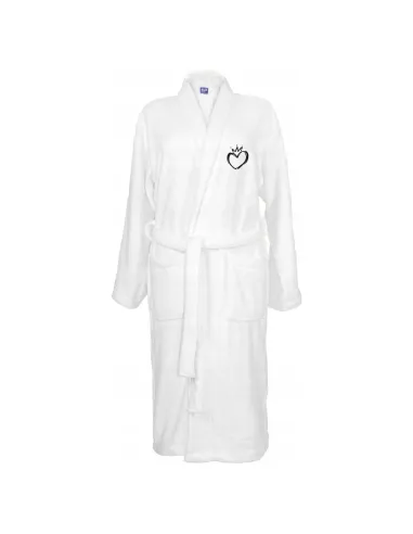 Szlafrok Biały z Haftem Personalizowany z logo dla Firm