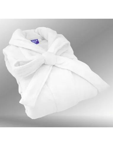 Szlafrok Biały z Haftem Rozmiar Unisex Prezent Babci Twój