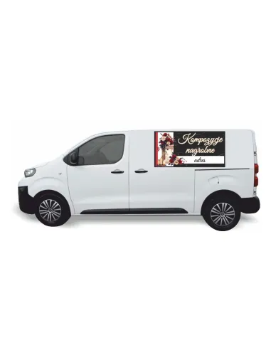 Reklama Naklejka na Samochód 0.5 m2 Kompozycje Kwiatowe