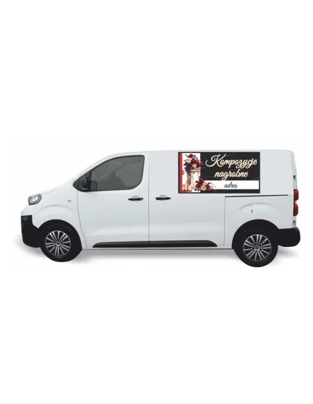 Reklama Naklejka na Samochód 0.5 m2 Kompozycje Kwiatowe