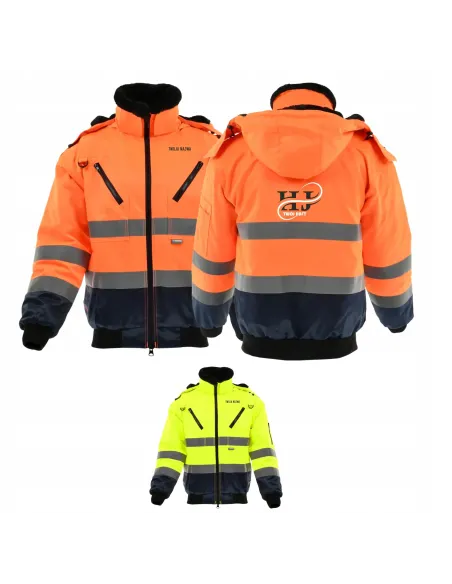 Kurtka Krótka Ocieplana Personalizowany z Haftem z logo