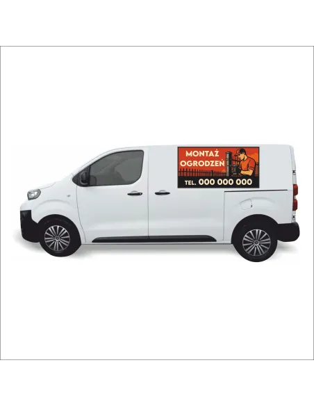 Naklejka Personalizowany dla Firm Reklamowy na Samochód