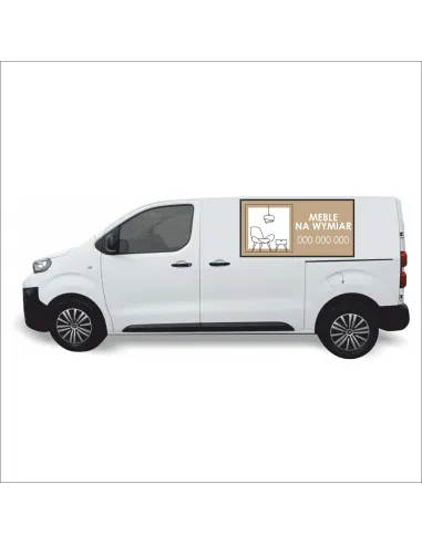 Naklejka na Samochód Reklama 0 5 m2 Meble Wymiar dla Firm