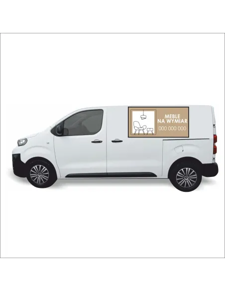 Naklejka na Samochód Reklama 0 5 m2 Meble Wymiar dla Firm