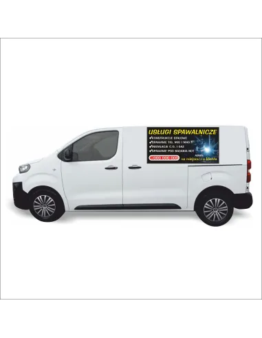 Reklama Naklejka na Samochód 0.5 m2 Usługi Spawalnicze