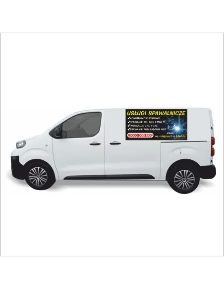 Reklama Naklejka na Samochód 0.5 m2 Usługi Spawalnicze