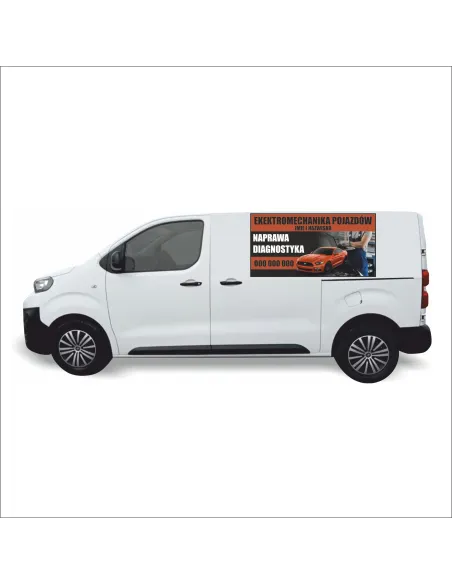 Naklejka Reklama Samochód 0 5 Elektromechanika Pojazdów