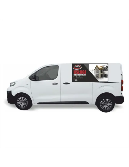 Naklejka Reklama Samochód 0 5 m2 Różne Usługi Budowlane